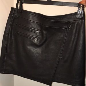 BCBG LEATHER SKIRT
